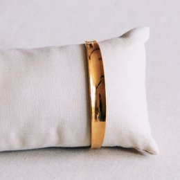 Armring bred blusset - guld