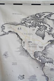 Cotton world map for children "Civilisational achievements"