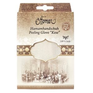 Peeling glove "cocoon silk" (100% silk) face and décolleté