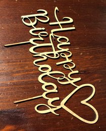 Adorno para tarta "Feliz cumpleaños"