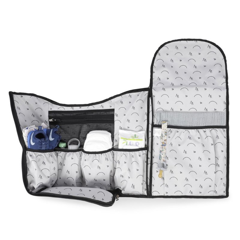 Black ♻️ Recycled Polyester Diaper Bag