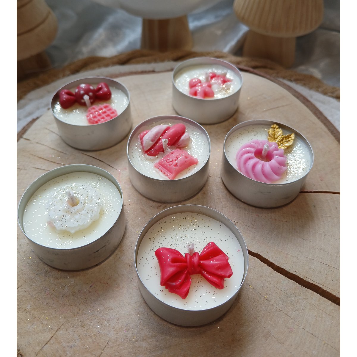 Candy fyrfadslys (pakke 6)