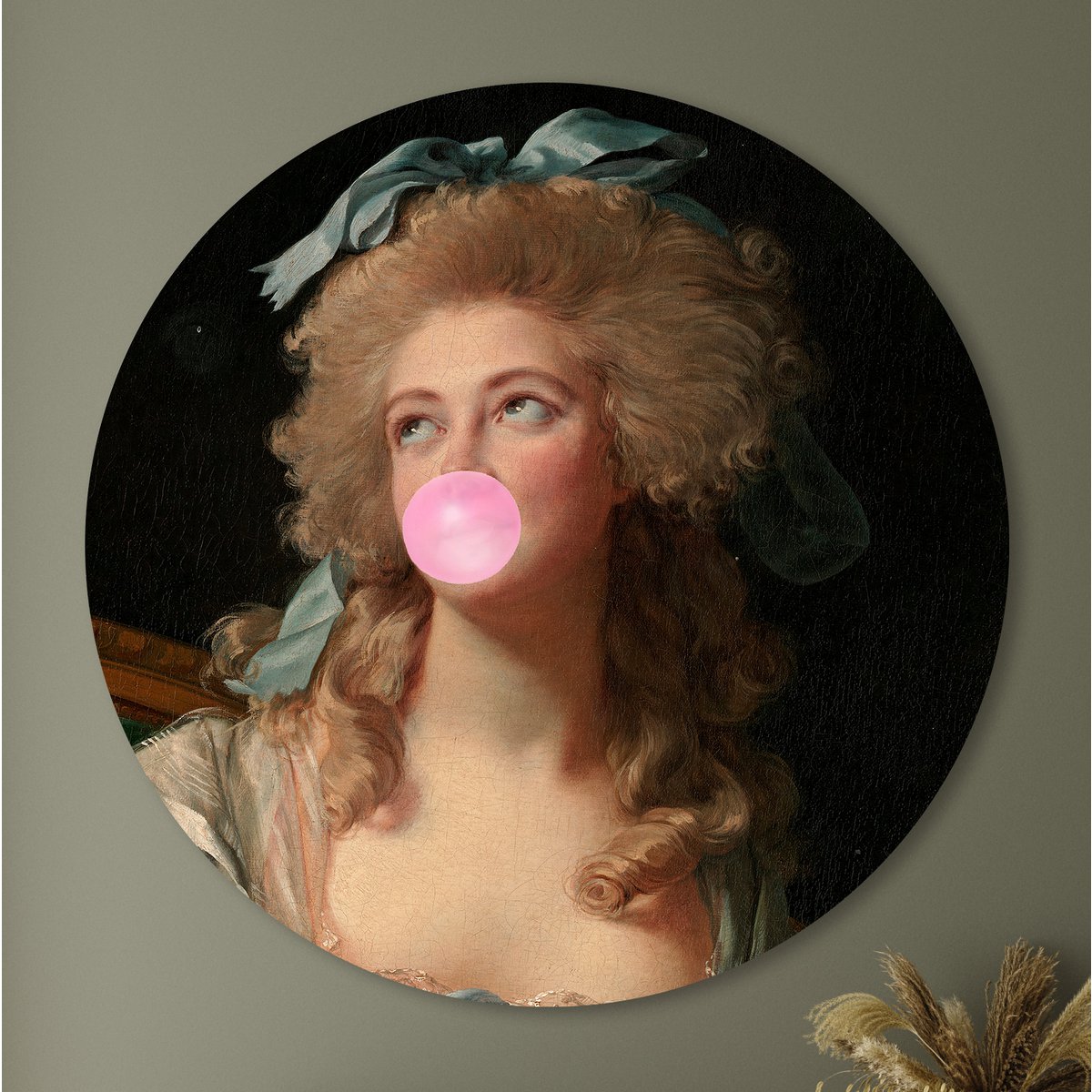 Wall Circle - Bubble Gum Madame - Premium Dibond kvalitet