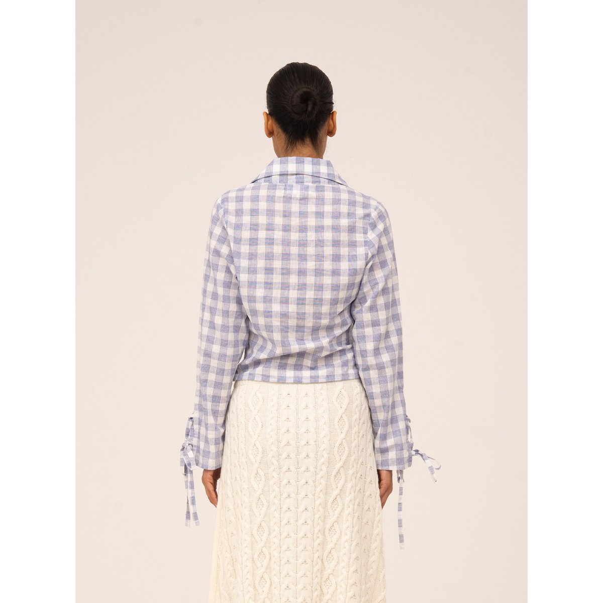Chemise bleue à carreaux Commute