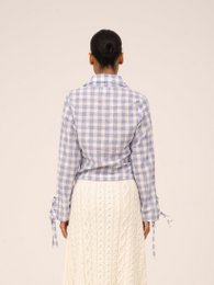 Chemise bleue à carreaux Commute