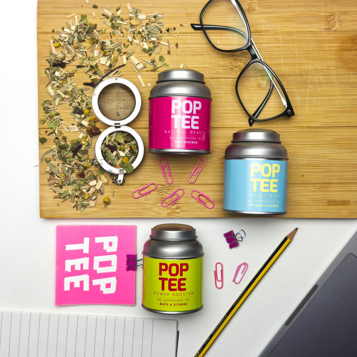 POP TEE Trio ProbierBox - Bio Superfood Tee
