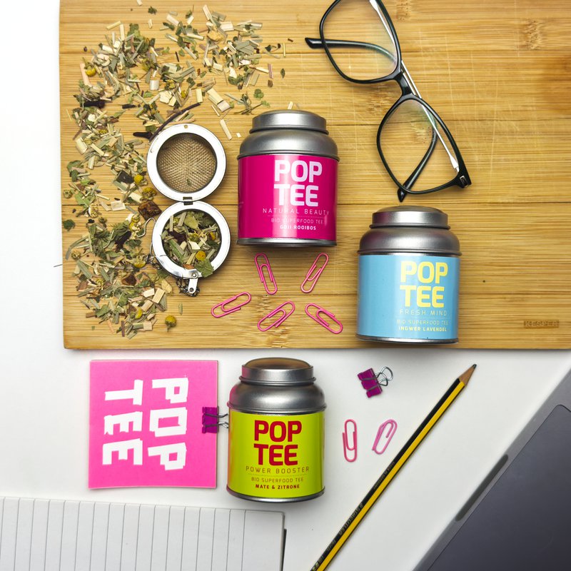Pop Tee Trio Probierbox - Bio Superfood Tee