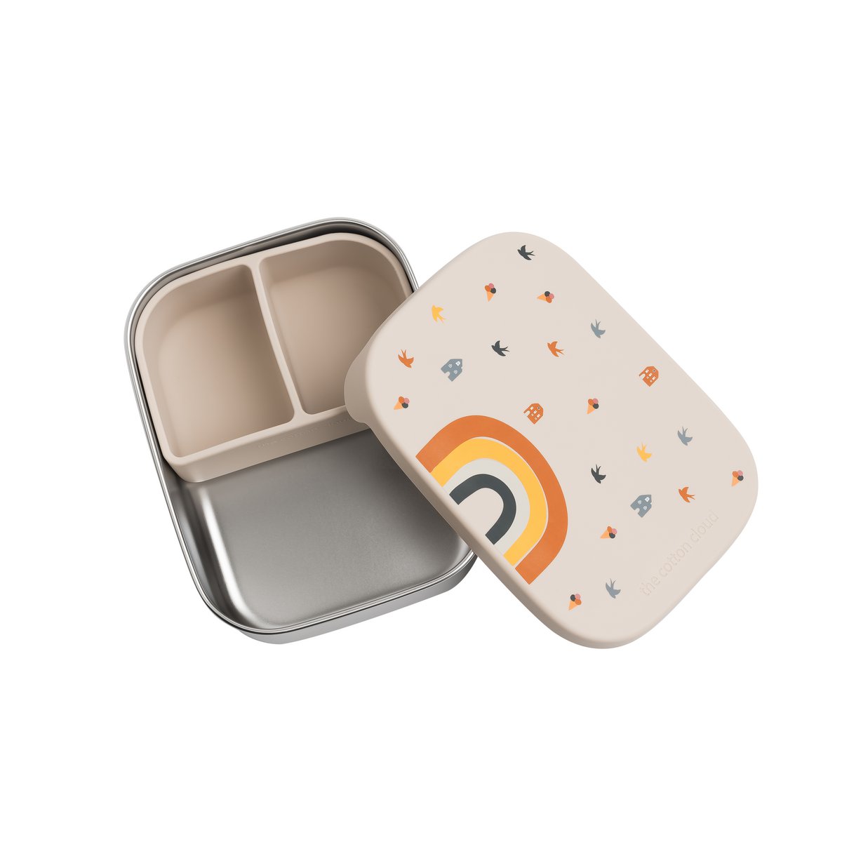 RVS Lunchbox Regenboog