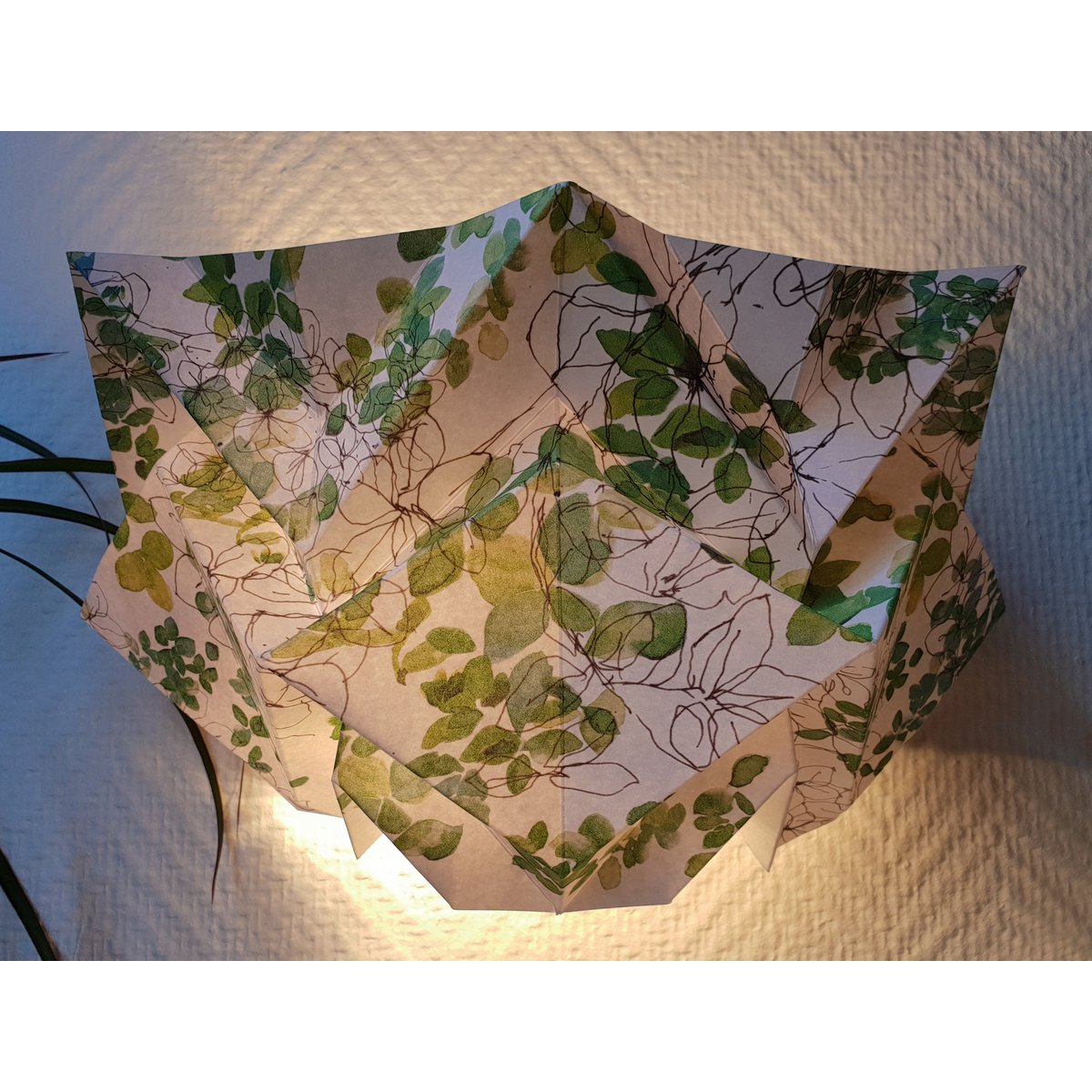 Lámpara de pared Paper Origami - Motivo Primavera