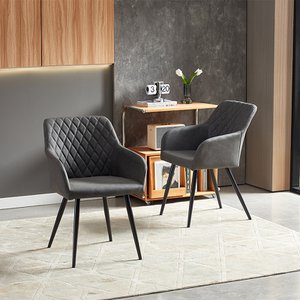 Frazer Diamond Essstühle [2] [Kunstleder]