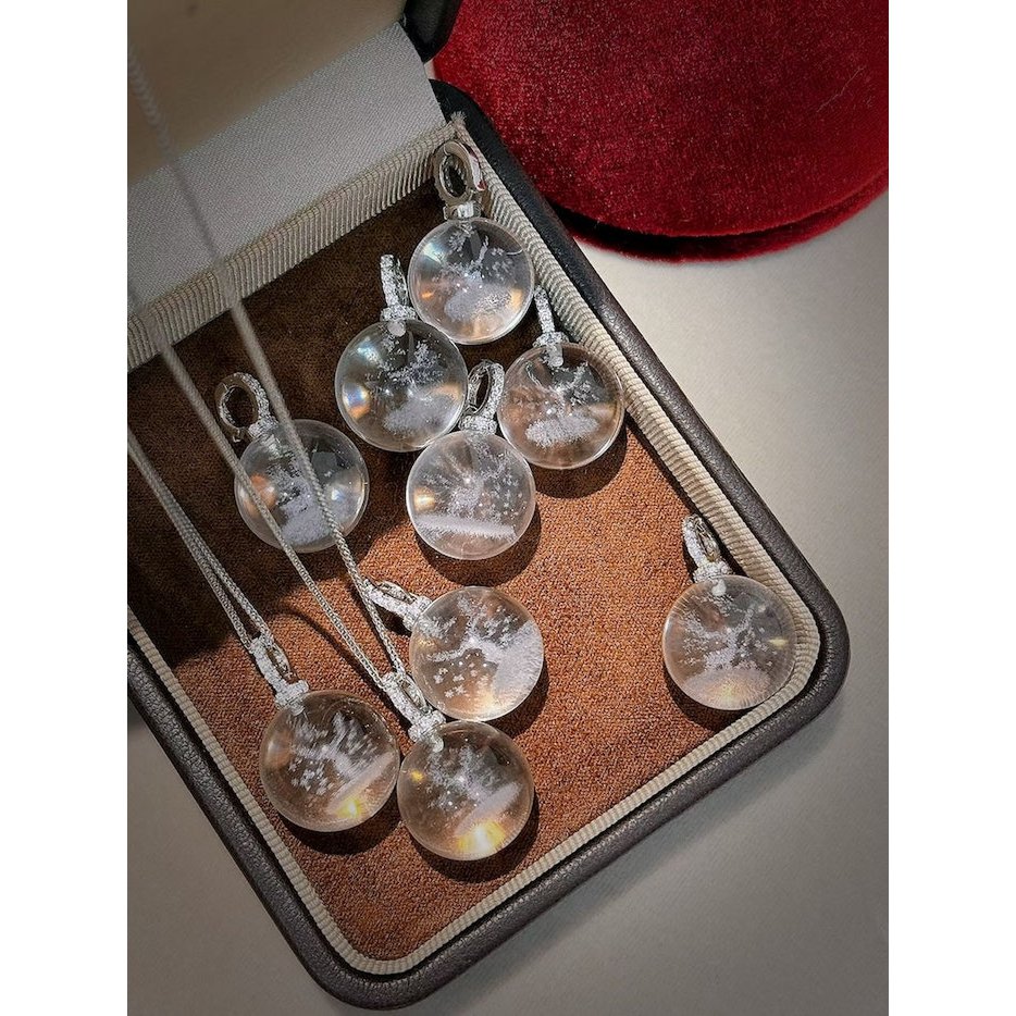 Clear Quartz Reindeer Necklace