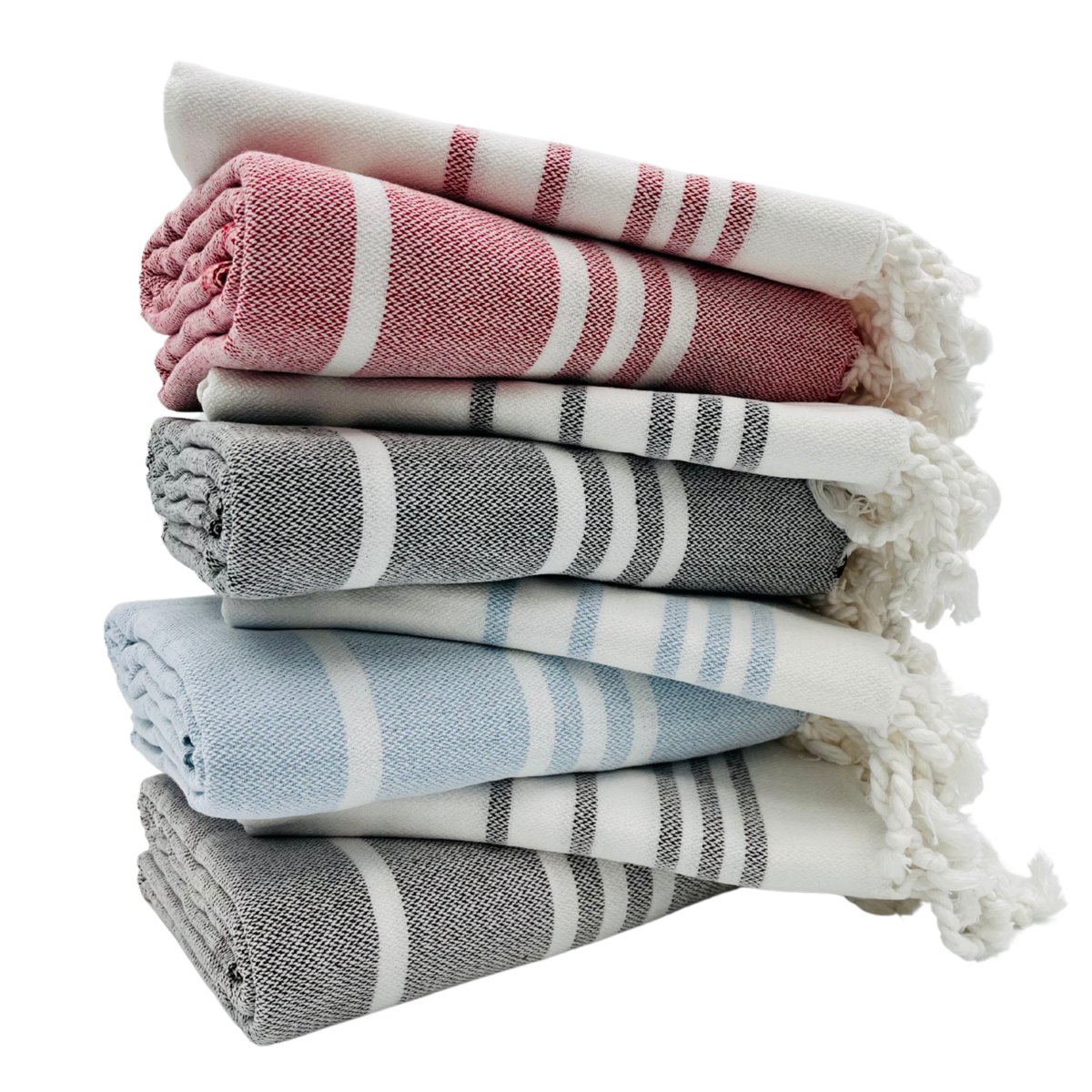 Iris striped towel set , bath towel+hand towel