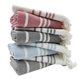 Iris striped towel set , bath towel+hand towel