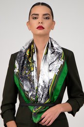 Pawie Pióra 100% jedwabny szal -180*75