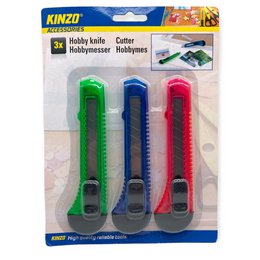 Timmy Toys - VD019 - Hobby Knife Warehouse Knifes - 3 stk - 3 farver - 1 stykke