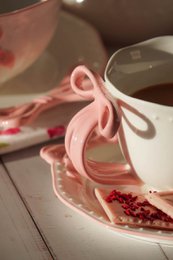 Tazza con Piattino Grace rosa 250 ml Isabelle Rose
