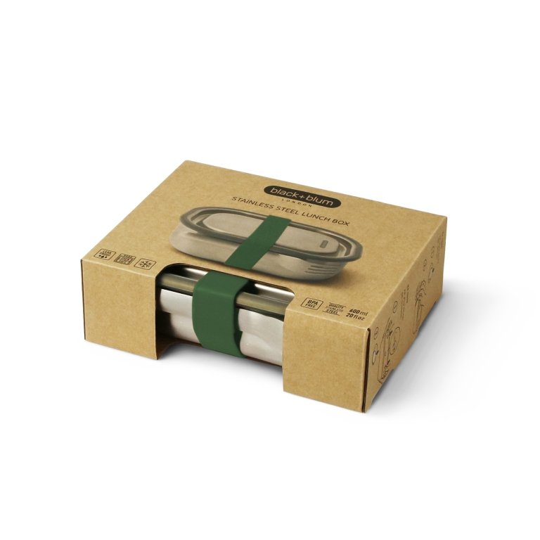 Black+Blum Lunch Box Small - 175x130x50mm - Olive green