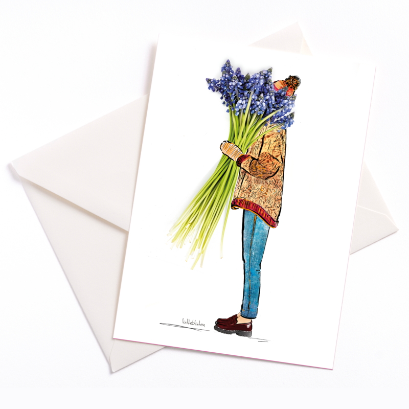 Printemps - carte avec enveloppe