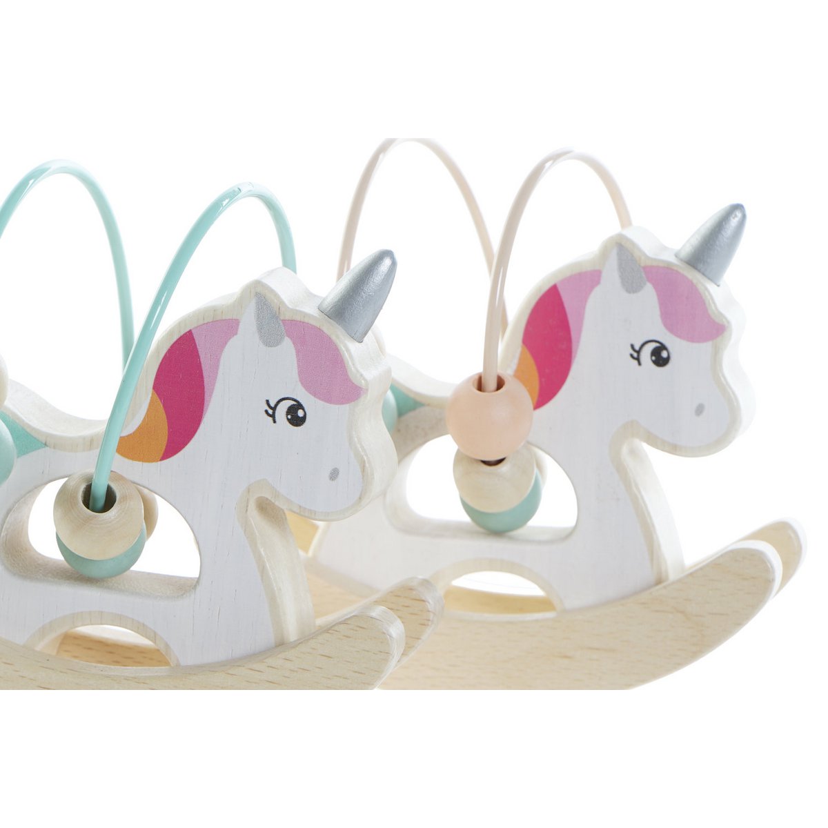 JOUET EN BOIS 12,5X8X12 LICORNE 2 ASSORTIMENTS. JE192086