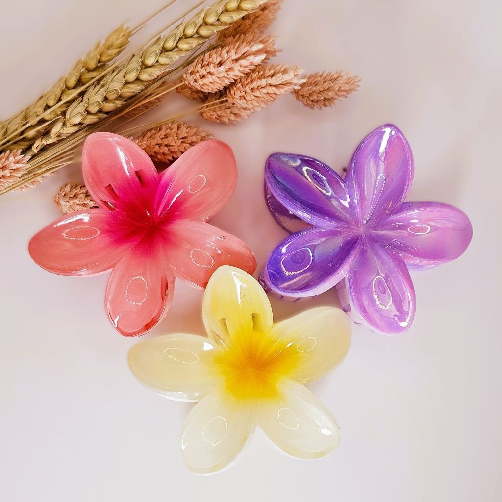 Haarklem Flower Soft Yellow