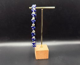 Elegant sapphire blue crystal headband for bridal looks