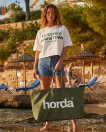 Tote Bag Olive Oversize 100% Cotone Riciclato | Horda