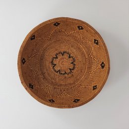Cuenco de ratán Pulau Pego con estampado 35 cm