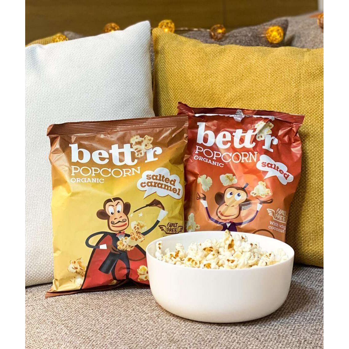 Popcorn Salted, organic, Bett'r, 60g