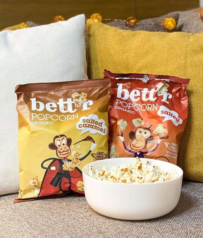 Popcorn Salted, organic, Bett'r, 60g