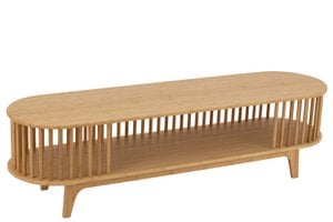 J -Line TV Cabinet Live - Bamboo - Naturel