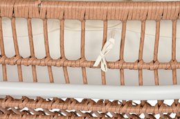 JUEGO SOFA 4 RATAN SINTETICO METAL 130X76X83 BEIGE MB212027