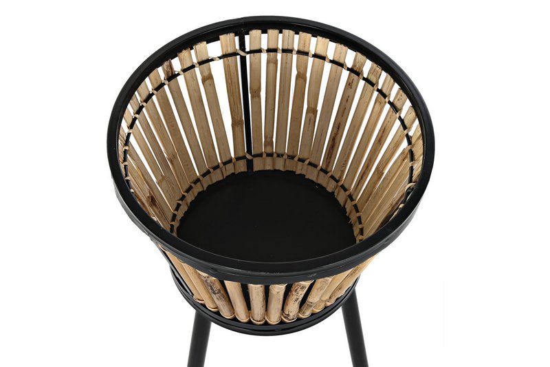 MACETERO RATAN METAL 30X30X55 NATURAL LD196055