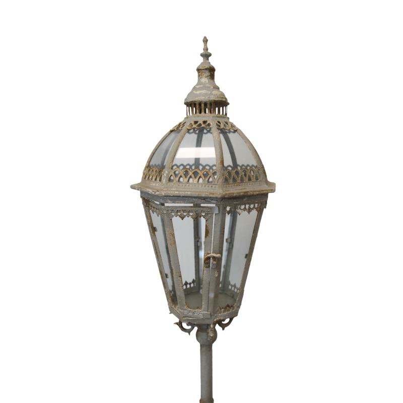 Lámpara de pie Lantern h 164x26 cm estilo shabby chic