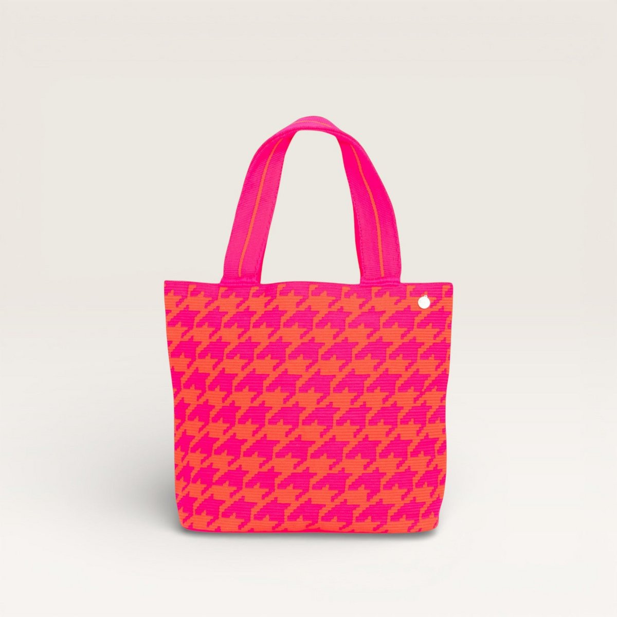 Ovale Tasche mit Hahnentrittmuster | Aster