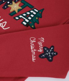 Santa Claus Embroidered Christmas Sweatshirt