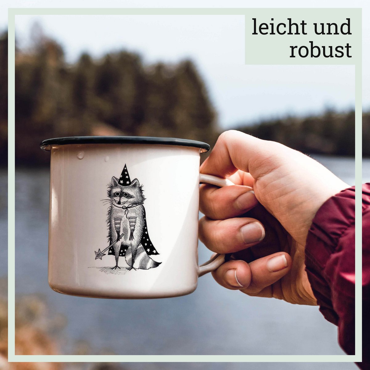 Enamel cup – magic bear