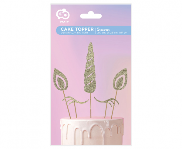 Tortenaufleger-Set Einhorn
