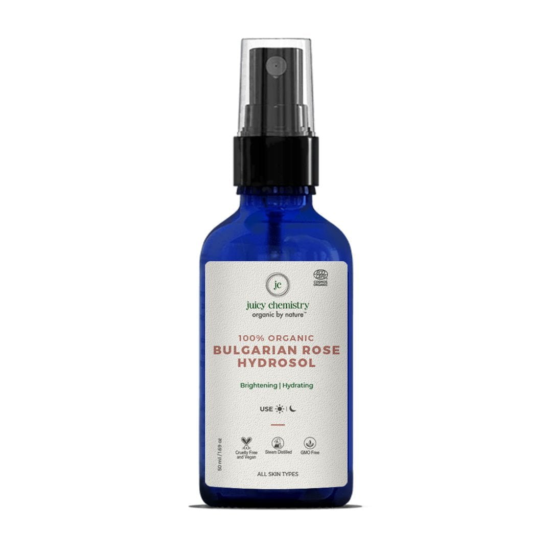 Verfrissende mist met rozenwater