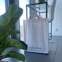HELSINKI paper bag holder light pink