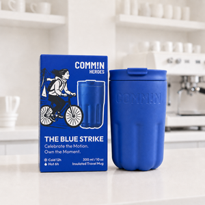 THE BLUE STRIKE | Insulated Travel Mug | Cobalt Blue