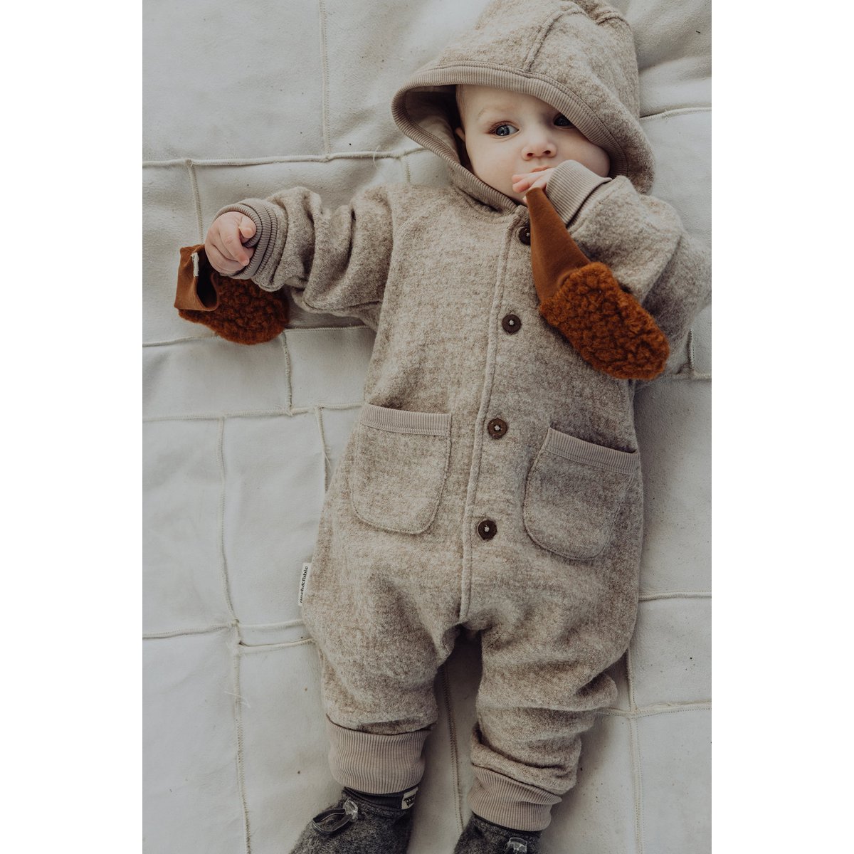 Woll-Einteiler – Sand