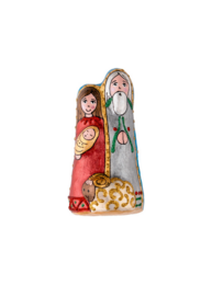 Handmade papier-mache Holy family sculpture (small)