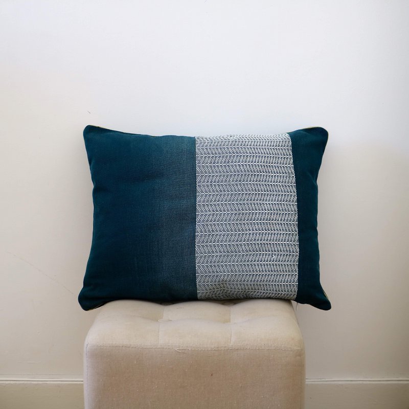 Fodera per cuscino decorativo blu Ami H'Yut