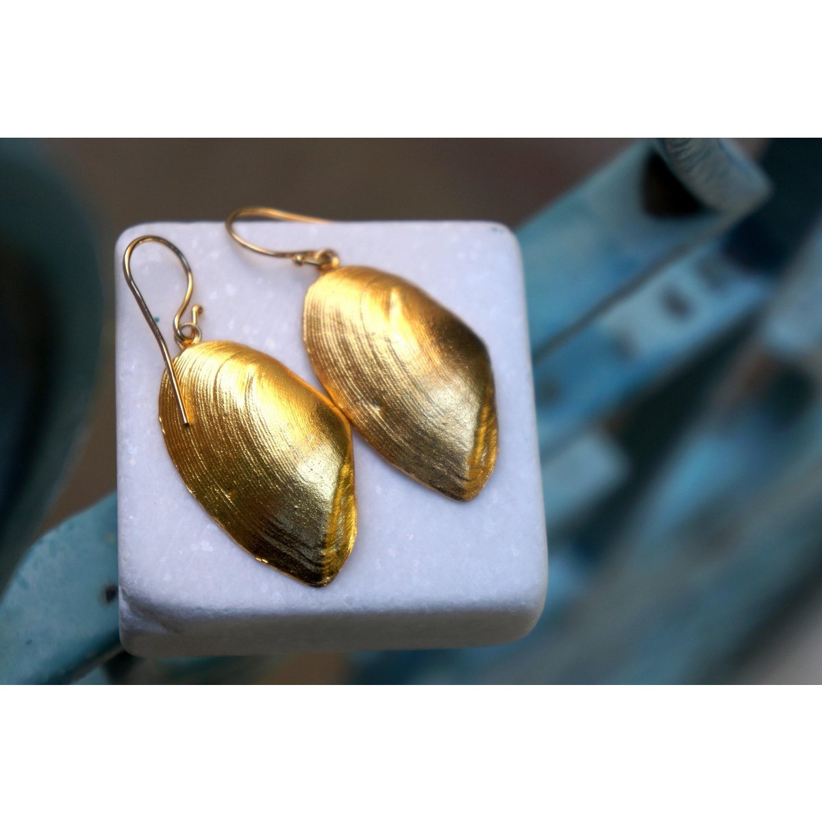 Clam Shell Øreringe: Håndlavede Sølvskaller (Boho Style)