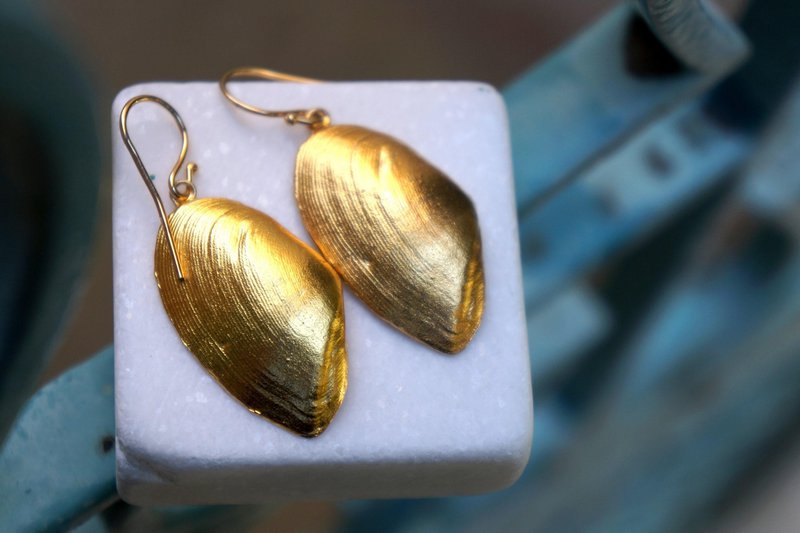 Clam Shell Øreringe: Håndlavede Sølvskaller (Boho Style)