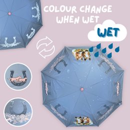 Magic reflector umbrella horse
