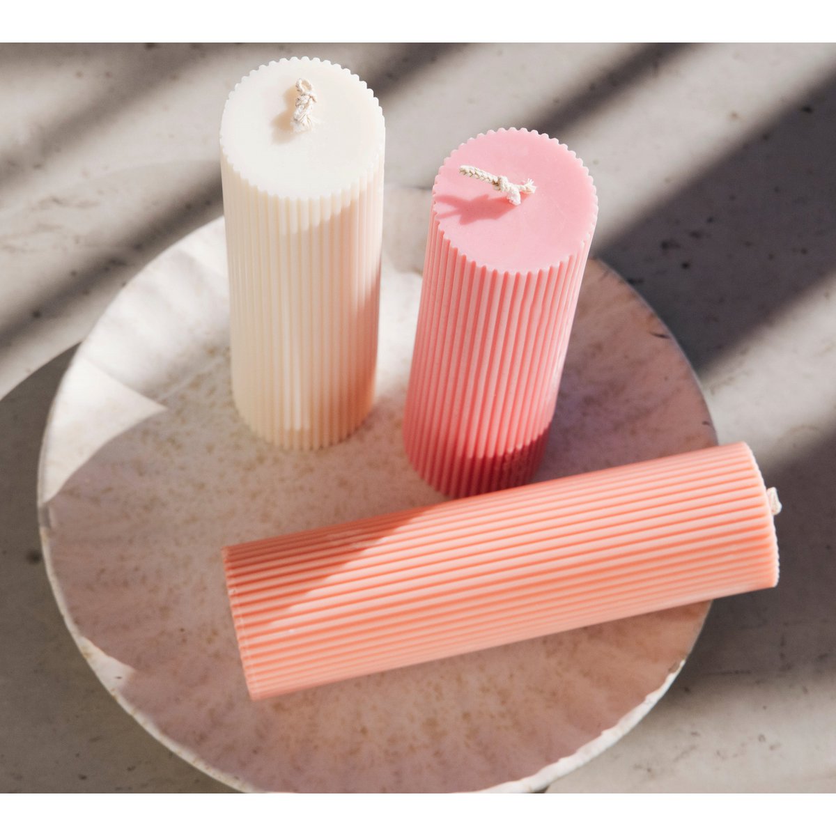 Farvede stearinlys Marzia GM POP kollektion