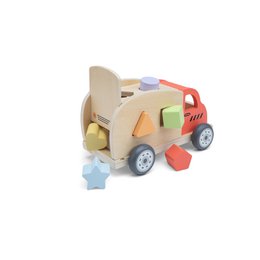 Houten Vormentruck - Sorteerwagen met Vormblokken