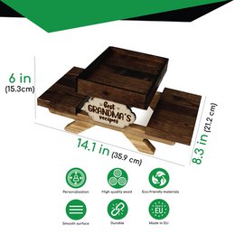 Funny Squirrel and Chipmunk Feeder For Outside, Picnic Table Feeder for Squirrels, Tray for Fruit and Nuts, Wildlife animal wooden bench