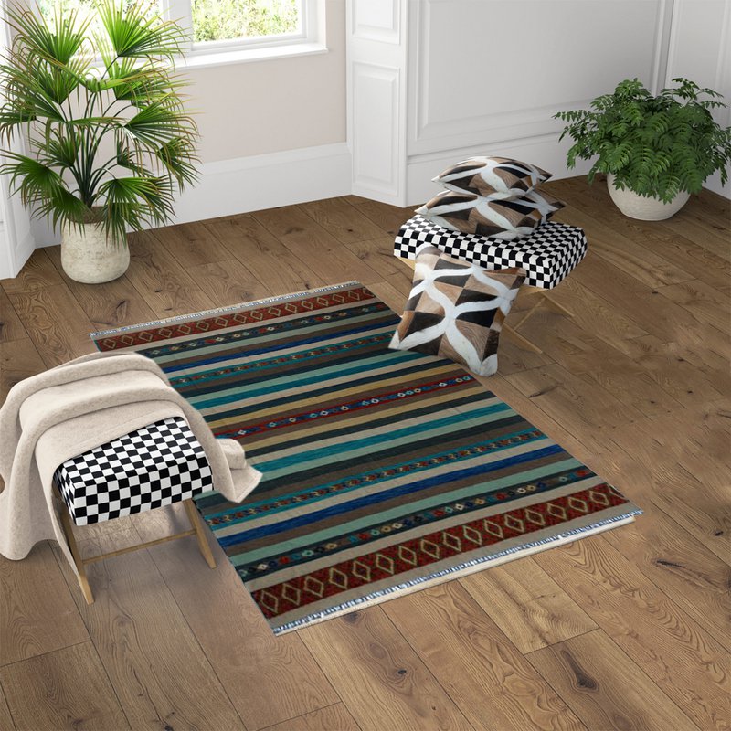 Alfombra Kilim Multicolor Soumak